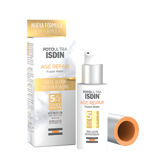 ISDIN FOTOULTRA -AGE REPAIR FUSION WATER- Triple antiphotoaging action (SPF 50+)